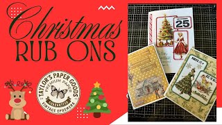 Lets play with some Christmas Rub ons!