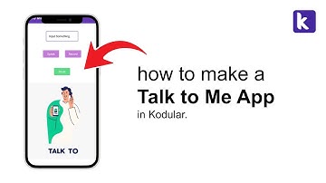 How to Make a Talk to Me App | Kodular Tutorial