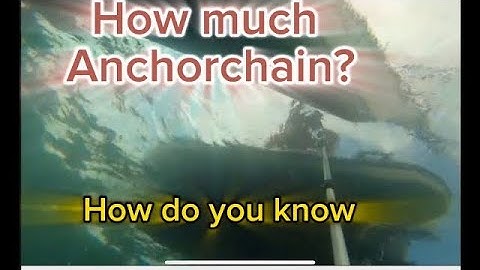 Anchor chain. How much have I out? This is my foolproof method