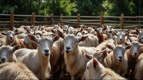 Goat Feeding with Multicut Red Napier Grass
