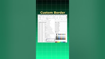 De verborgen Excel-tool die niemand gebruikt! 💡 | Teken aangepaste randen als een pro