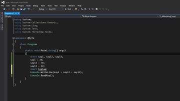 C# Console Dersleri 17 # Short uShort Değişkenleri