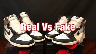 Air Jordan 1 Dark Mocha Real Vs Fake review With Black Light Test!