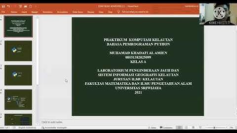 PRAKTIKUM KOMPUTASI " PYTHON"