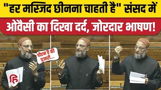 Asaduddin Owaisi Speech: Loksabha में जोरदार बोले ओवैसी, कहा- सरकार हर मस्जिद छीनना चाहती