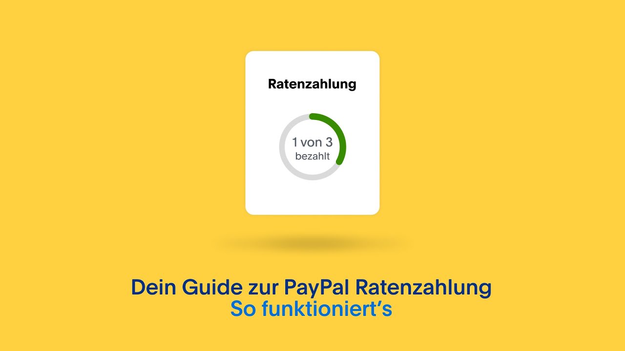 Iphone 13 Pro Max Paypal Ratenzahlung Dein Guide zur PayPal Ratenzahlung: So funktioniert’s - YouTube