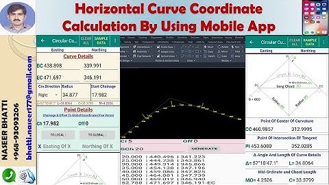 Horizontal Curve Coordinate Calculation By Using Mobile App