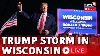 Donald Trump LIVE | Trump's Bid To Win Back Wisconsin | Trump On Economy, Immigration At Waukesha