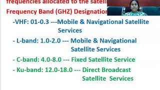 frequency allocation of satellites Dr T Padma