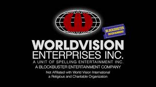 Worldvision Enterprises Logo With The Spelling And Blockbuster Bylines