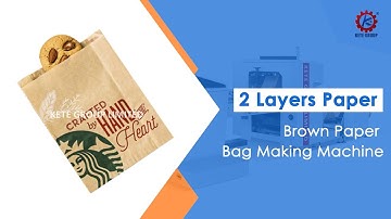 Brown Paper Bag Making Machine | Inline Flexo Printing | Double Layer Paper Bag Making Machine