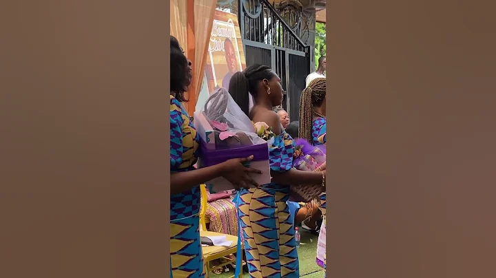 How a Ghanaian groom bears gifts to take his bride away #shorts#viral #ghanaweddings#weddings2024