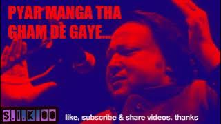 Is Inayat Pe Qurban Jaon .. Pyaar manga.. Nusrat Fateh Ali khan__  Ghazalo ki Duniya & Sufiana Kalam