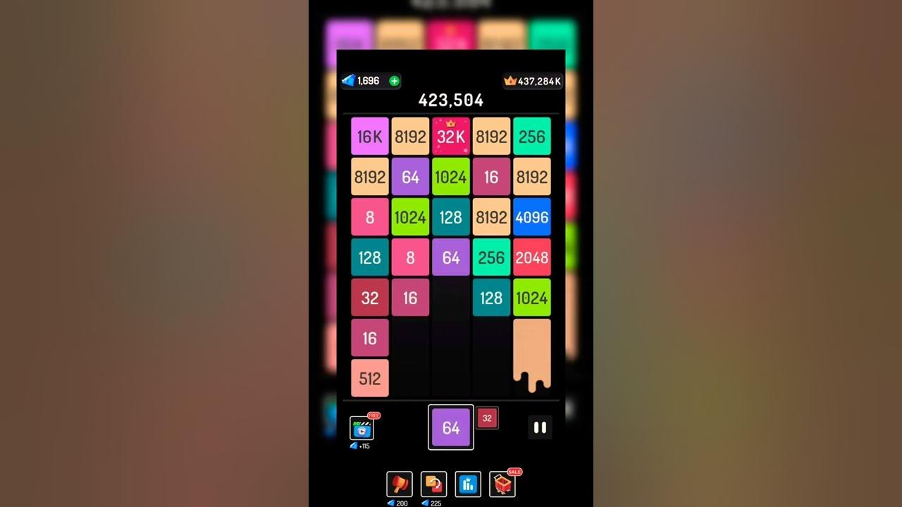 X2 Blocks game in which numbers are shot up and put together. YouTube