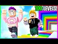 Can We Beat 100 LEVELS In MEGA FUN EASY OBBY?! (IT WAS NOT EASY!!!)