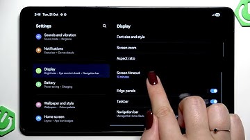 SAMSUNG Galaxy Tab A11 LTE – Hoe de schermtime-out wijzigen