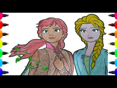 Video ELSA AND ANNA vẽ cho trẻ em làm thế nào để vẽ Elsa ve... - youtube