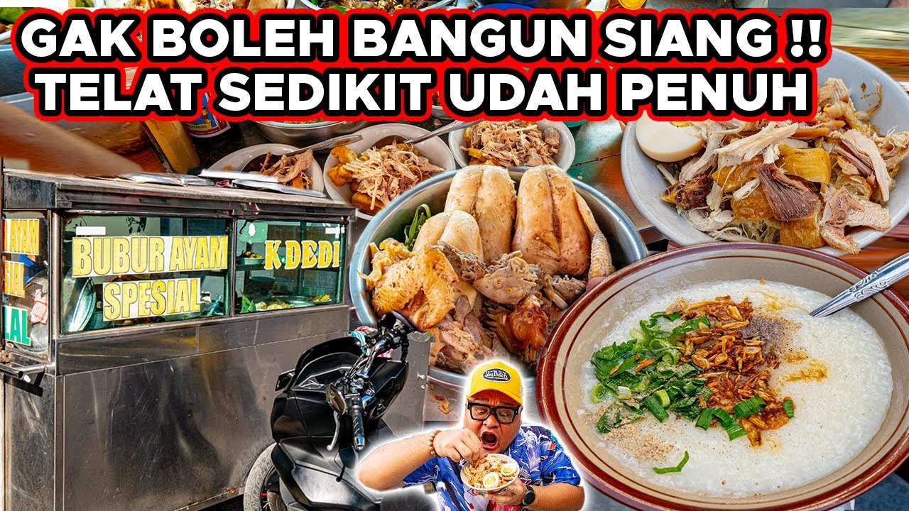 MAU SEDEKAH APA JUALAN SIH!! BUBUR PALING HEBOH DI BANDUNG PENUH BANGET..