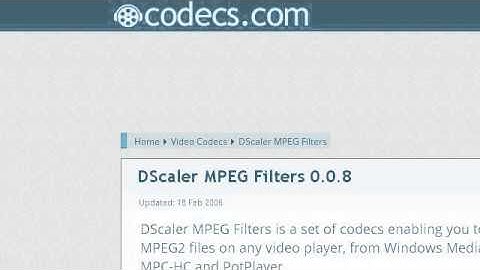 How-To Install MPEG 2 Codecs