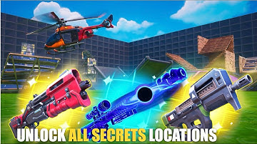 1V1 WITH EVERY GUN HIVE MAP FORTNITE CREATIVE - UNLOCK ALL NEW SECRETS LOCATIONS