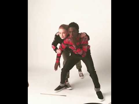 Photoshoot Cadie Caleb Mclaughlin And Sadie Sink Stranger