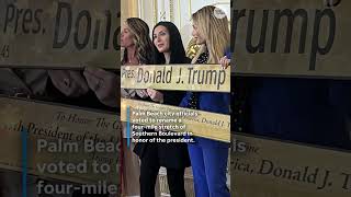 'President Donald J. Trump Boulevard' officially unveiled in Florida