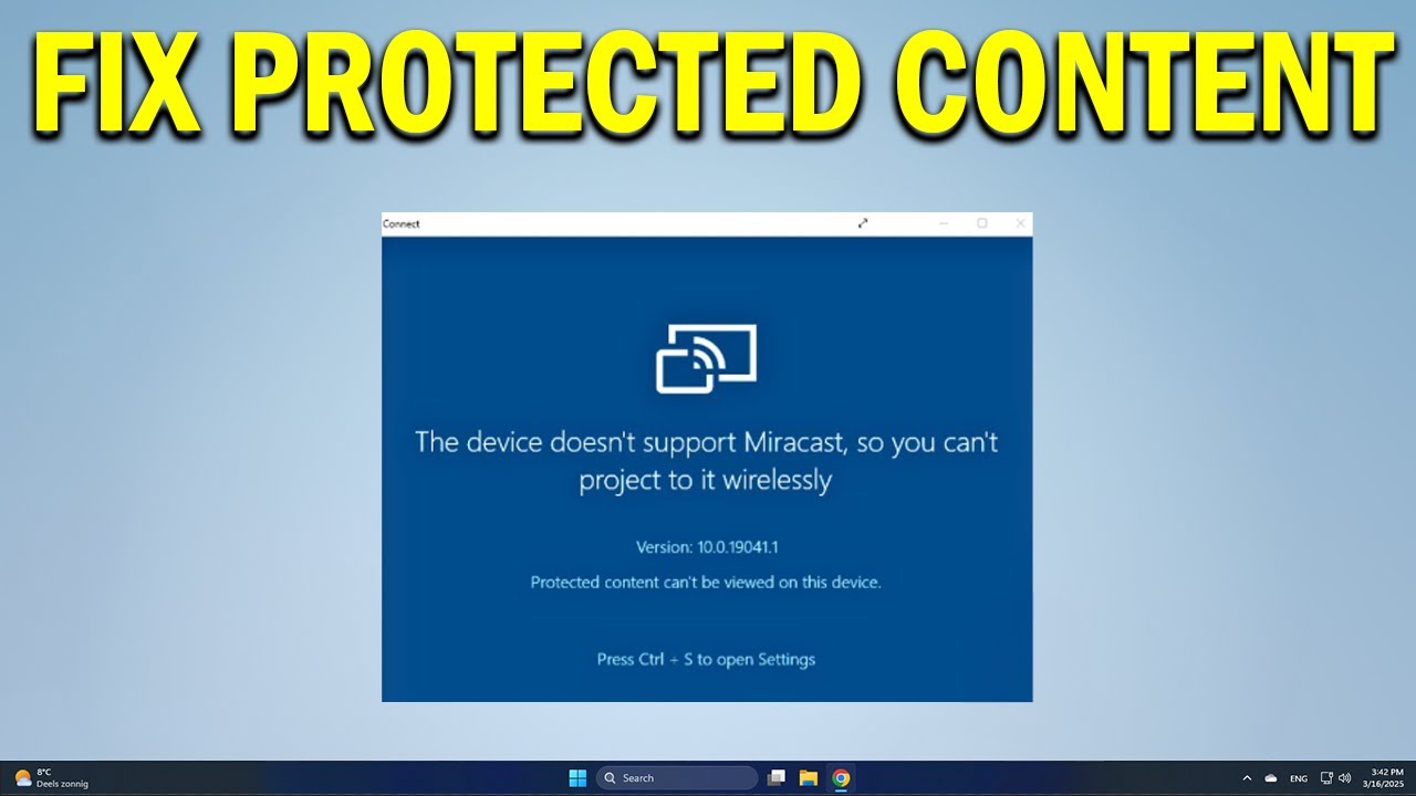 How To Fix Protected Content Cannot Be Viewed on This Device - Quick Fix