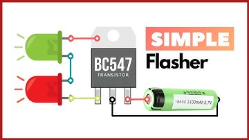 Simple Dual LED flasher Circuit