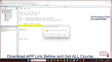 Learn VBA with Sujeet Sir in Hindi