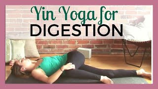 30 Min Yin Yoga For Digestion - Reduce Bloating Cramps