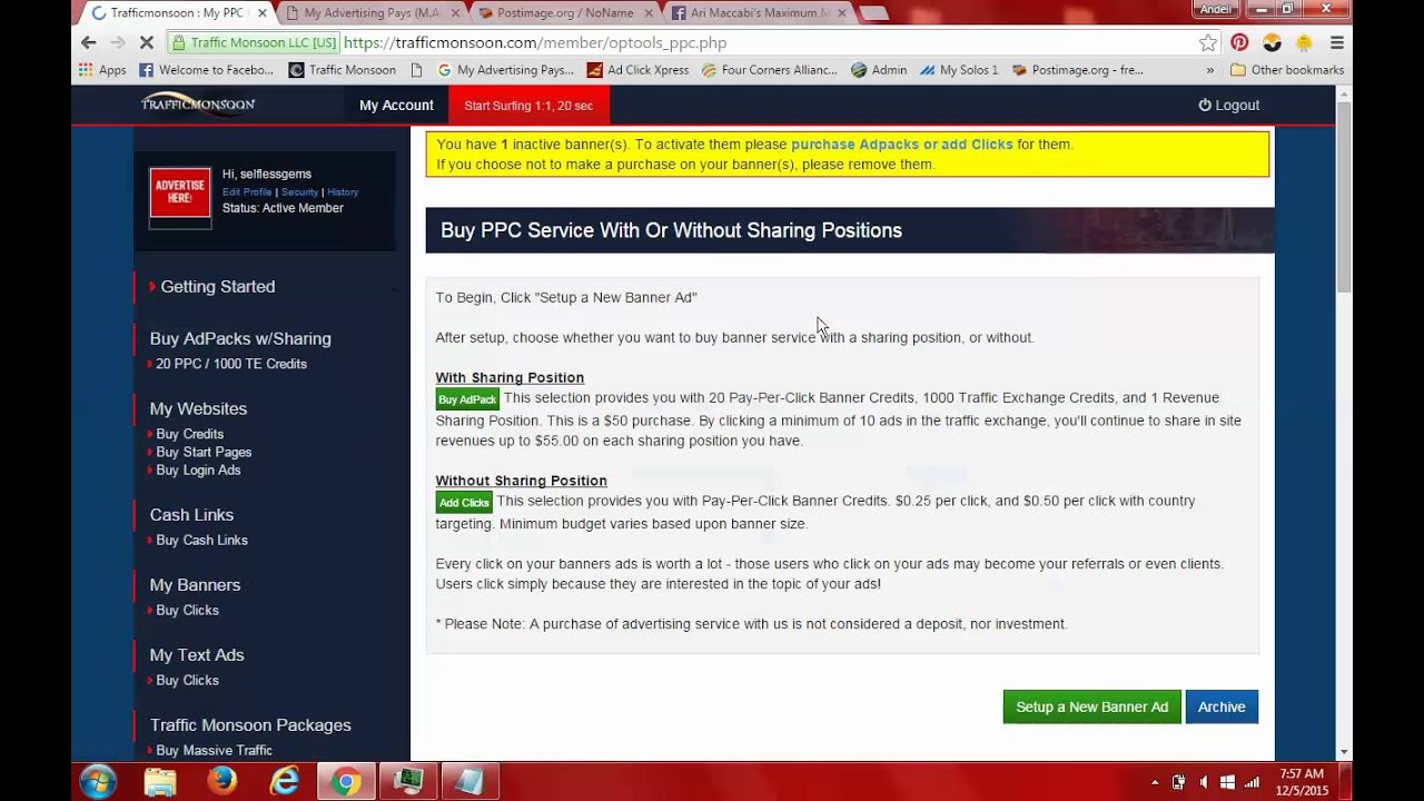 Traffic Monsoon Banner for Free Lead System