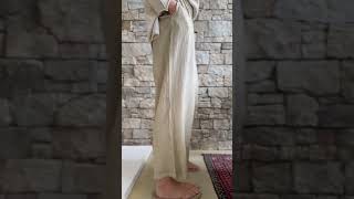 Loom & Thread Pin Tuck Pant Washed Oat