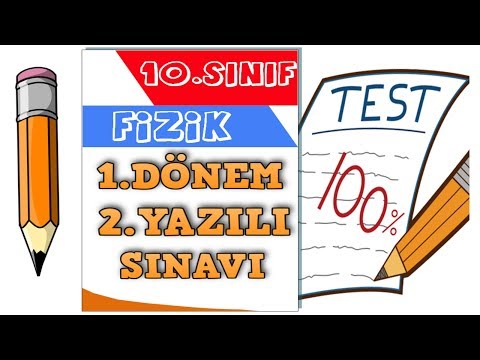 Fizik 10.Sınıf 1.Dönem 2.Yazılı Sınavı