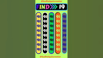 Only smart eyes can spot the odd number 👀 #shortsfeed #youtubeshorts #shorts