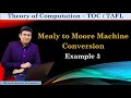 Mealy Machine to Moore Machine Conversion - Example 3