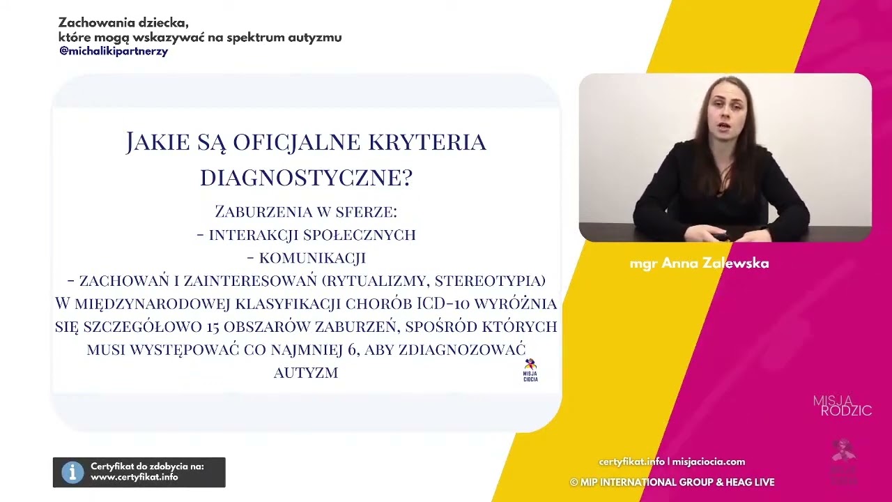 Zachowania dziecka, które mogą wskazywać na zaburzenia ze spektrum autyzmu