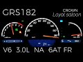 Grs182 crown loyal saloon  acceleration testcruise engine rpm toyota 2005yjapan specification