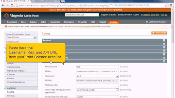 Configure your Magento store to work with the Print Science Designer