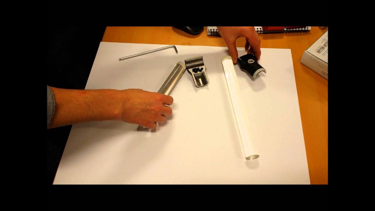 Glass rod connecting system - YouTube