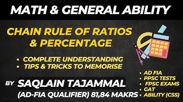 Boost Your Confidence: Live Explanation of the Chain Rule of Ratios and  Percentage Questions | FIA