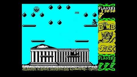 BOMB JACK ELITE SYSTEMS 1986 Sinclair ZX Spectrum.