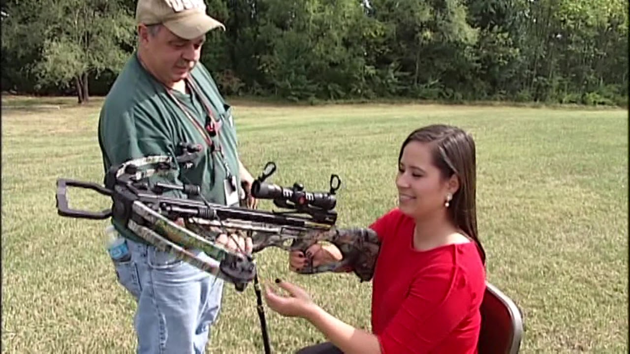 News Anchor Melissa Gaona tries to shoot a bow YouTube
