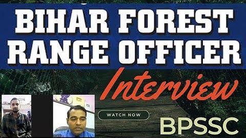 Bihar Forest officer interview | BPSSC ranger officer interview questions | PD Classes 