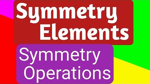 Symmetry Elements & Symmetry Operations # Group Theory Part-2