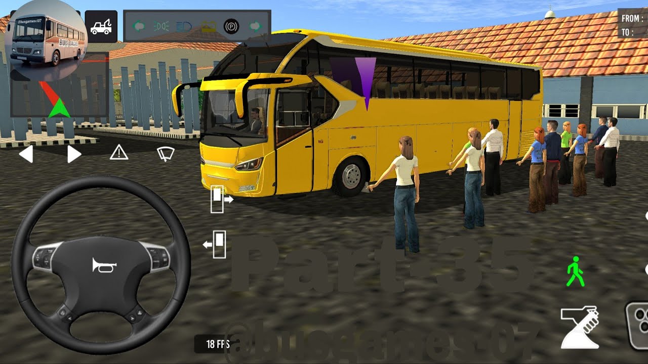💥💥PART-35 // Bus Simulator ll Bus Games:#gaming 