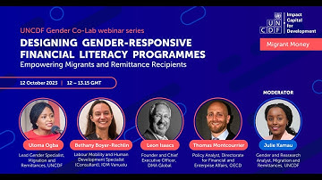 Designing Gender-Responsive Financial Literacy Programmes for Migrants and Remittance Recipients