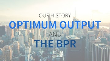 The Product Beat - A History of Optimum Output and The BPR
