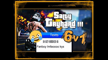GTA 5 Online - 1v1 Turns 6v1 || ANGRY TRYHARD GANGSTA GETS SALTY! (Funny Mic Reactions)