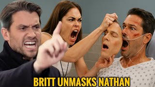 Britt unmasks Nathan, discovering that Nathan is a fake ABC General Hospital Spoilers