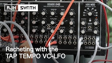 Ratcheting Effects with the TAP TEMPO VC-LFO Eurorack Module and a Step-Sequencer